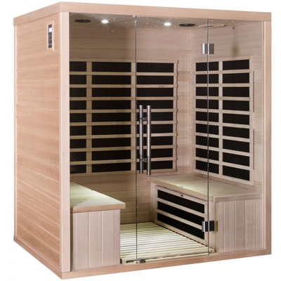Rode Infrarode de Saunazaal van Cedar Wood Carbon Panel Far voor Huis 4 Persoon