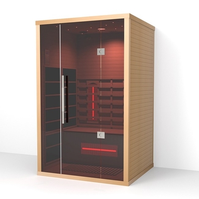 Hemlock / Red Cedar Indoor 2 persoons infraroodsauna voor thuis