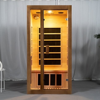 Volledige Spectrum en Koolstofcomité Verwarmer 2 Zaal van de Persoons de Houten Sauna Binnen