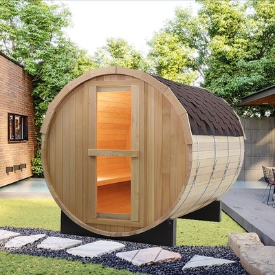 Traditionele de Saunazaal van Fornuisheater solid wood outdoor barrel Steunoem
