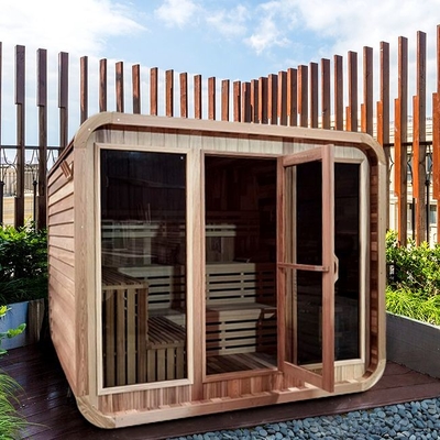 6000W de Sauna van Heater Cube Shape Dry Steam van het dollekervelfornuis buiten Houten