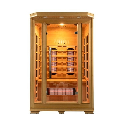 Houten Binnen1750w 2 Lage EMF van de Persoons Infrarode Sauna