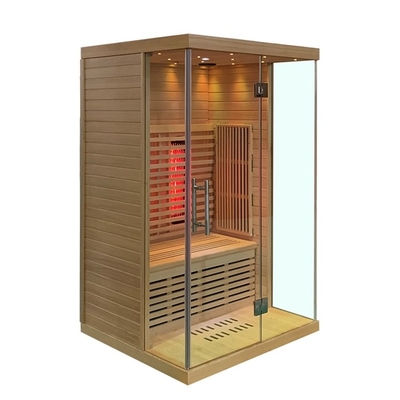 Volledige Spectrum en Koolstofcomité Zaal 2 van de Dollekervel Verre Infrarode Sauna Persoonsgrootte