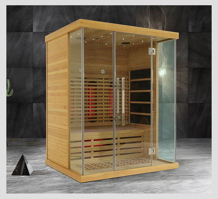 Luxeemf Koolstofcomité Heater Full Spectrum Infrared Sauna voor 3 Persoons Commercieel Huis