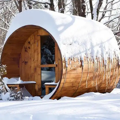 Sauna met houtkachel