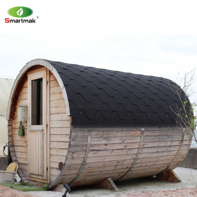 Canada Cedar / Hemlock Hout Grote brandende buitenvat Sauna voor 6 personen