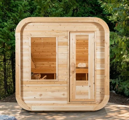 220V Spanning Sauna Stoom Ozon Stoom Sauna Met Ozon Generator Hemlock Red Cedar 0-99 MIN Timer