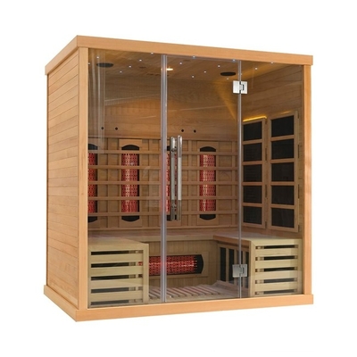 Binnenfamilie 4 Zaal van de Persoons de Verre Infrarode Sauna voor Ontgifting 2700W
