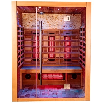 De stevige Houten Zaal van de de Stoomsauna van Familiesmartmak Infrarode Binnen voor Huis 6KW
