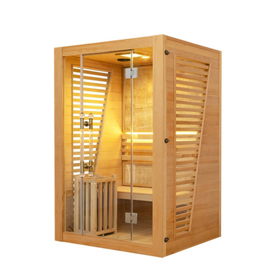 Houten Stoomsauna 2 Binnen Traditioneel van de Persoonsgrootte