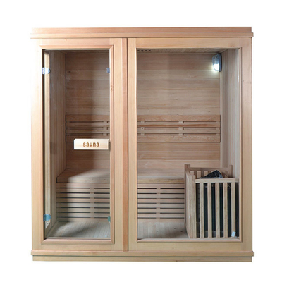 6KW de binnen Houten Sauna van de 4 Persoons Traditionele Stoom