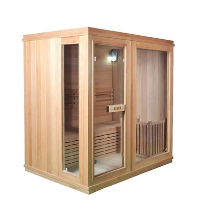6KW de binnen Houten Sauna van de 4 Persoons Traditionele Stoom