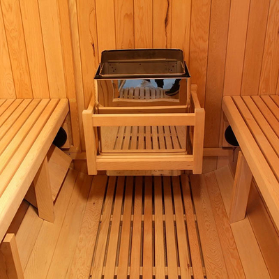 Verwarmt omhoog Snelle Stevige Houten de Zaal van de Vat Openluchtsauna 6 - 8 Persoon 6000W