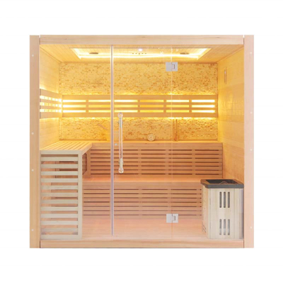 De Zaal van de de Saunastoom van het dollekervel Houten Huis Persoon 4 - 5 met 6kw-Fornuisverwarmer