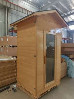 Ceramische de Zaal van de Buis Stevige Houten Openlucht Droge Sauna Moderne 1 Persoon