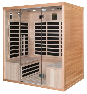 Rode Infrarode de Saunazaal van Cedar Wood Carbon Panel Far voor Huis 4 Persoon