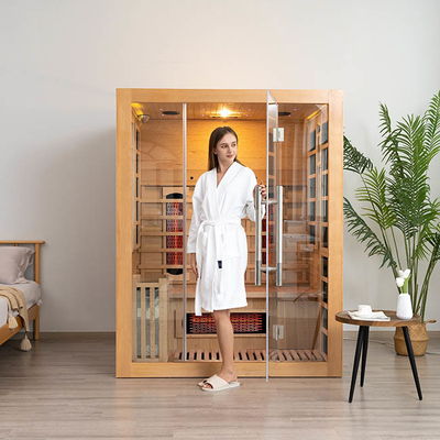 2700W huis Rood Cedar Ozone Far Infrared Sauna voor Vermageringsdieetlichaam