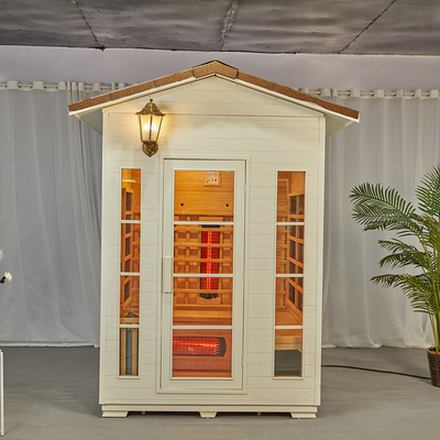 OEM de Stevige Houten Sauna van de Dollekervel Openlucht Infrarode Stoom voor Persoon 3