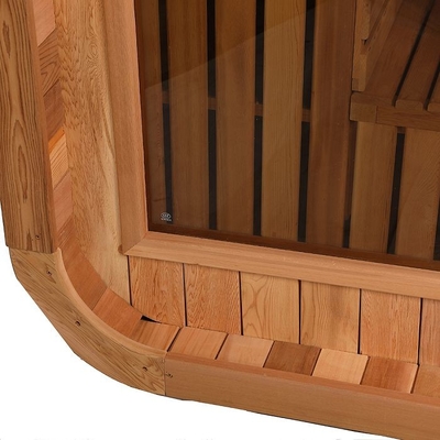 De Rode Cedar Wooden Cube Steam Sauna Zaal van Canada voor Persoon 8