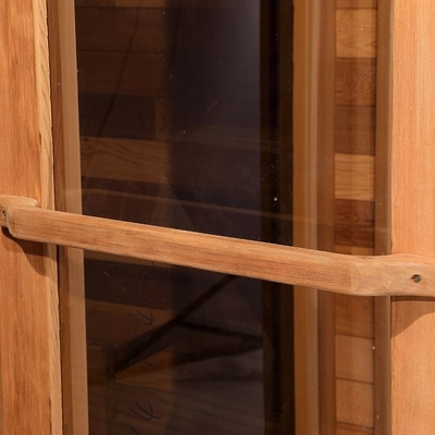 8 Zaal van persoons de Rode Cedar Wooden Outdoor Cube Sauna met Elektrisch Fornuis