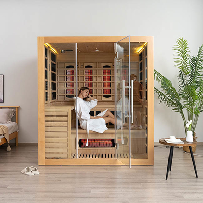 Sauna van de combinatie de Traditionele Binnen Infrarode Stoom voor 4 Mensen 2700W