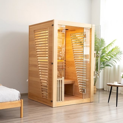 Red Cedar houten huis Indoor traditionele stoomsauna voor 2 personen