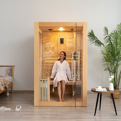 Red Cedar houten huis Indoor traditionele stoomsauna voor 2 personen