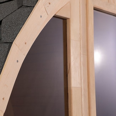 OEM Stevige Houten Openlucht Traditionele Stoomvatsauna voor 6 Persoons