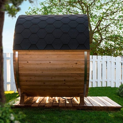 OEM Stevige Houten Openlucht Traditionele Stoomvatsauna voor 6 Persoons