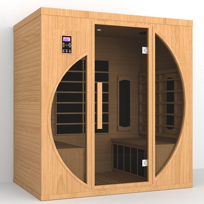 Ce Certificatied Houten Binnen Ver Infrarode Droge Sauna voor Huis 4 Persoonsgrootte