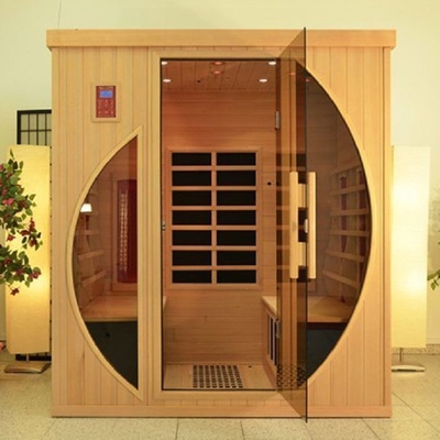 Ce Certificatied Houten Binnen Ver Infrarode Droge Sauna voor Huis 4 Persoonsgrootte