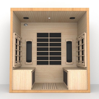 Ce Certificatied Houten Binnen Ver Infrarode Droge Sauna voor Huis 4 Persoonsgrootte
