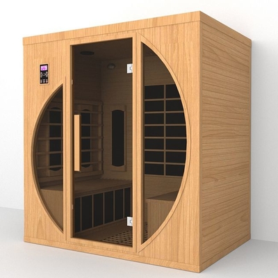 Ce Certificatied Houten Binnen Ver Infrarode Droge Sauna voor Huis 4 Persoonsgrootte