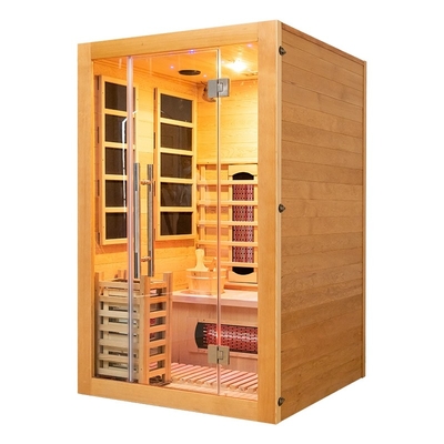 Traditionele Combinatie Infrarood Stoomsauna 2 Persoons Maat