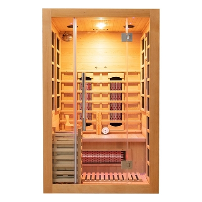 Traditionele Combinatie Infrarood Stoomsauna 2 Persoons Maat