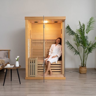 Canada Red Cedar Houten 2 persoons Indoor traditionele stoomsauna voor thuis
