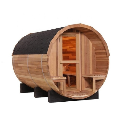 OEM Massief Hout Red Cedar Outdoor Vat Stoomsauna Voor Achtertuin