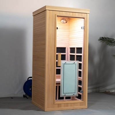 1 de Saunazaal van persoons Binnenmini wooden full spectrum dry met Lage EMF
