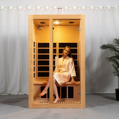 De stevige Houten Zaal van de Huis Kleine Dichtbijgelegen Midden veel Infrarode Sauna voor 2 Mensen