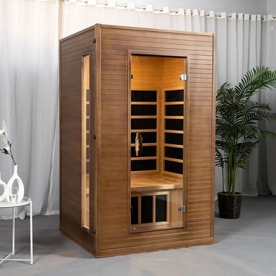 Binnen Stevig Houten Koolstofcomité Heater Far Infrared Sauna Room voor Persoon 2