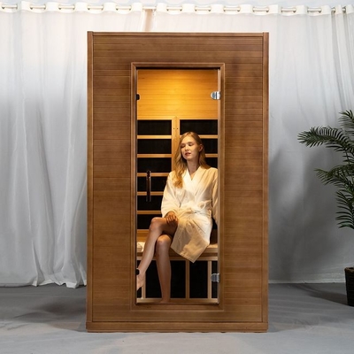 Binnen Stevig Houten Koolstofcomité Heater Far Infrared Sauna Room voor Persoon 2