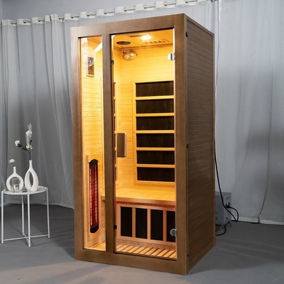 Volledige Spectrum en Koolstofcomité Verwarmer 2 Zaal van de Persoons de Houten Sauna Binnen