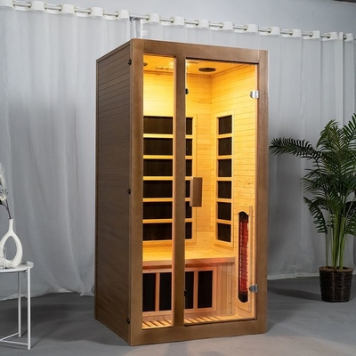 Volledige Spectrum en Koolstofcomité Verwarmer 2 Zaal van de Persoons de Houten Sauna Binnen