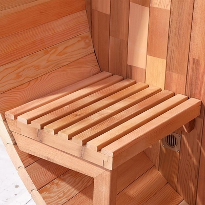 De duidelijke Rode Cedar Wood Electric Heater Wet-Sauna van het Stoompanorama Openlucht