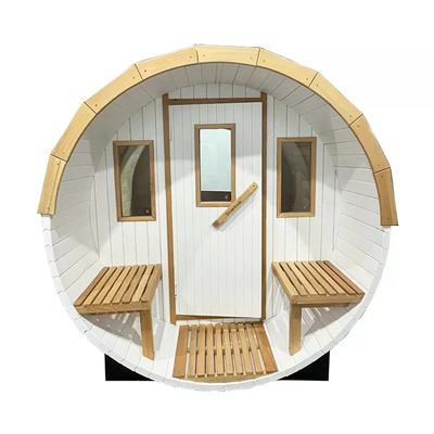 Het witte van de het Vatsauna van Tuin Openlucht 4 Persoon Houten Nieuwe Ontwerp