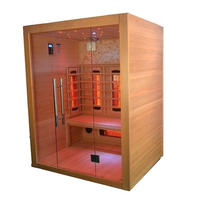 3 Zaal van de het Huis Droge Sauna van het persoons de Binnen Volledige Spectrum Houten in Dollekervel