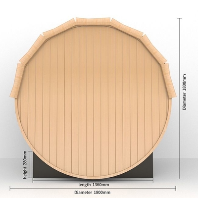 Traditionele de Saunazaal van Fornuisheater solid wood outdoor barrel Steunoem