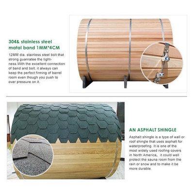 Traditionele de Saunazaal van Fornuisheater solid wood outdoor barrel Steunoem