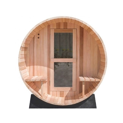 De traditionele Zaal van Stoomheater outdoor wooden barrel sauna met Portiek