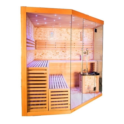 6000W Zaal van de de Stoomsauna van fornuisheater indoor use red cedar de Houten voor Persoon 6